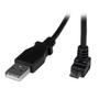 STARTECH StarTech.com 2m Micro USB Cable Cord - A to Down Angle Micro B - Down Angled Micro USB Cable - 1x USB A (M), 1x USB Micro B (M) - Black (USBAUB2MD) - USB cable - Micro-USB Type B (M) to USB (M) - USB  (USBAUB2MD)