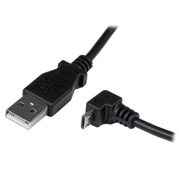 STARTECH 2m Micro USB Cable - A to Down Angle Micro B (USBAUB2MD)