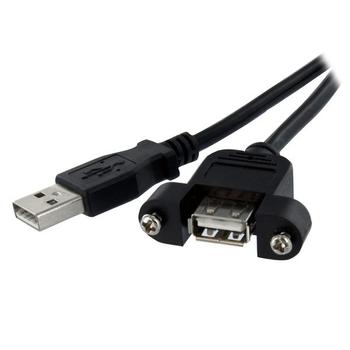 STARTECH PANEL MOUNT USB EXTENSION CABLE FEMALE TO MALE USB A PORT 91 CM CABL (USBPNLAFAM3)