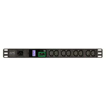 APC Easy Metered Rack PDU EPDU1016M - Power distribution unit (rack-mountable) - AC 200/ 208/ 230 V - 3680 VA - Ethernet - input: IEC 60320 C20 - output connectors: 8 (power IEC 60320 C13) - 1U - 2.5 m  (EPDU1016M)