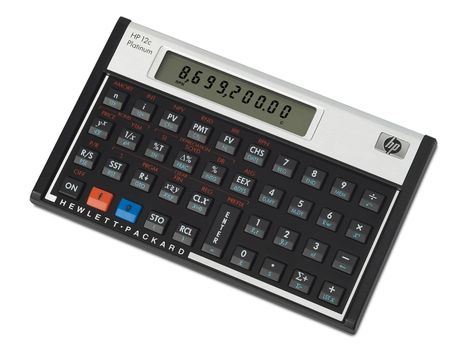 HP 12CPL financial calculator Platinum A (F2231AA)