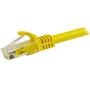 STARTECH StarTech.com 15m CAT6 Ethernet Cable, 10 Gigabit Snagless RJ45 650MHz 100W PoE Patch Cord, CAT 6 10GbE UTP Network Cable w/Strain Relief, Yellow, Wiring is UL Certified/ TIA - Category 6 - 24AWG (N6PAT (N6PATC15MYL)
