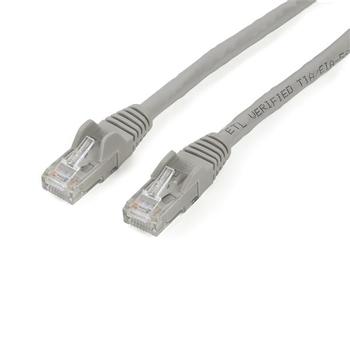 STARTECH StarTech.com Cat6 patchkabel met snagless RJ45 connectors - Verbindingskabel - RJ-45 (M) naar RJ-45 (M) - 2 m - UTP - CAT 6 - zonder haken - grijs (N6PATC2MGR)