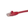 STARTECH 2M CAT6 RED SNAGLESS GIGABIT ETHERNET RJ45 CABLE MALE TO MALE CABL (N6PATC2MRD)