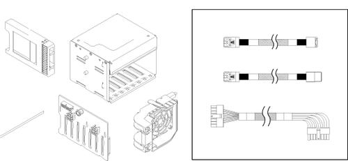 LENOVO DCG ThinkSystem ST250 8.89cm 3.5inch SATA/SAS 4-Bay Backplane Kit (4M17A12788)