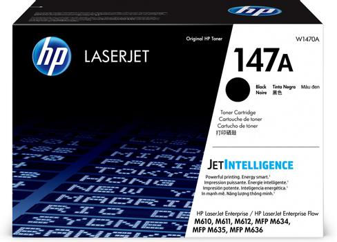 HP 147A - Black - original - LaserJet - toner cartridge (W1470A) - for LaserJet Enterprise MFP M635, LaserJet Enterprise Flow MFP M634, MFP M635, MFP M636 (W1470A)