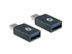 CONCEPTRONIC DONN03G DONN USB-C to USB-A OTG Adapter 2-Pack, USB 3.1 Gen 1, Male/ Female, Black]