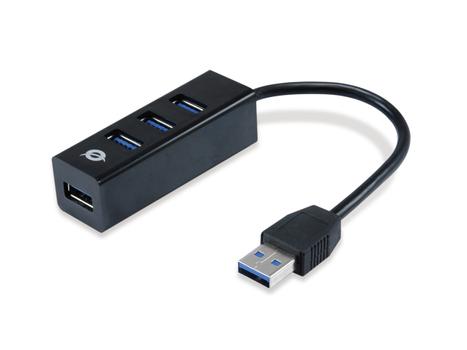 CONCEPTRONIC USB-Hub 4Port USB3.0 -> USB 3.0 +USB-C Adapter (HUBBIES04B)