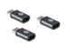 CONCEPTRONIC DONN05G USB-C to Micro USB OTG Adapter 3-Pack [USB 2.0 Type-C & Micro, Male/ Female,  Bl]