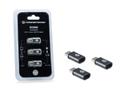 CONCEPTRONIC DONN05G USB-C to Micro USB OTG Adapter 3-Pack [USB 2.0 Type-C & Micro, Male/ Female,  Bl] (DONN05G)