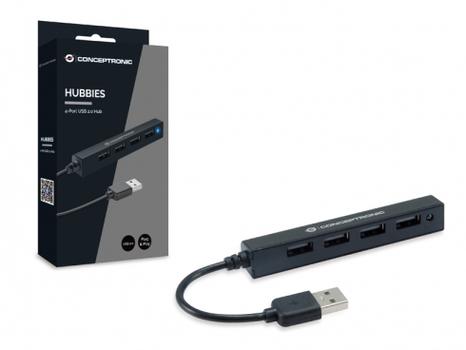 CONCEPTRONIC 4-Port USB 2.0 Hub (HUBBIES05B)