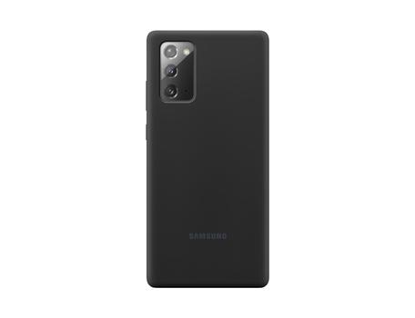 SAMSUNG Galaxy Note20 Silicone Cover -suojakuori,  musta (EF-PN980TBEGEU)