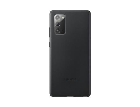 SAMSUNG Galaxy Note20 Leather Cover -suoja, musta (EF-VN980LBEGEU)