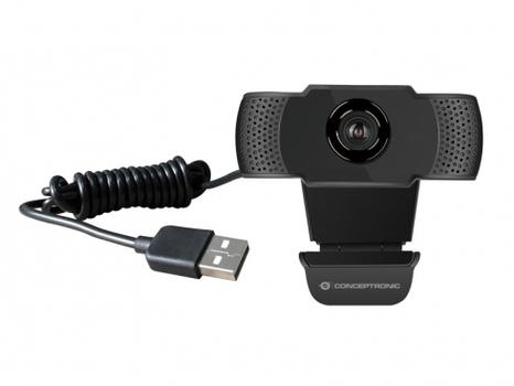 CONCEPTRONIC Webbkamera Amdis 1080P HD Mikrofon (AMDIS01B)