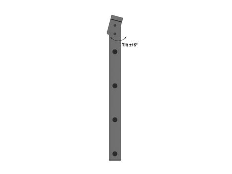 Multibrackets M Ceiling Mount Pro OM46N-D - monteringskomponent - tipping - for flatpanel - svart (7350073737536)