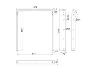 Multibrackets M Ceiling Mount Pro OM46N-D - monteringskomponent - tipping - for flatpanel - svart (7350073737536)