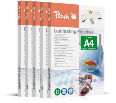 PEACH Laminierfolien A4 216x303mm 80mic (PP580-50)