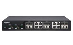 QNAP QSW-M1208-8C - Switch - Managed - 4 x 10 Gigabit SFP+ + 8 x combo 10 Gigabit SFP+/RJ-45 - desktop, rack-mountable