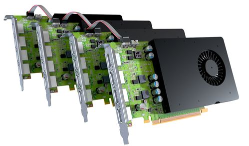 MATROX D1450 PCIe x16 Quad graphics (D1450-E4GB)