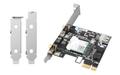 QNAP WIFI 6 PCIE WIRE-LESS CARD W ANTENNA + BRACKETS FOR NAS. CTLR (QXP-W6-AX200)