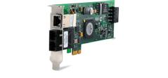 Allied Telesis ALLIED 100Mbps Fast Ethernet PCI-Express Fiber Adapter Card SC connector with 10/100/1000T POE includes both standard+low profile