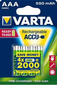 VARTA battery - 4 x AAA - NiMH (56743101404)