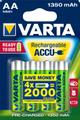 VARTA Recharge Charge Accu Power AA 1350mAh 4 Pack