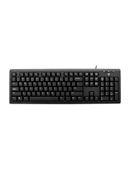 V7 USB BLACK KEYBOARD TUV-GS MULTIMEDIA GERMAN QWERTZ LAYOUT PERP (KU200GS-DE)