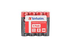 VERBATIM Alkaline Batteries AA 4-Pack Wrap