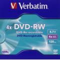 VERBATIM 4x DVD-RW 4,7GB (SERL) 5-pack Jewel Case