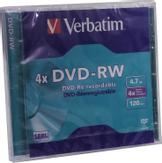 Verbatim DataLifePlus - DVD-RW x 5 - 4.7 GB - lagringsmedier (43285)