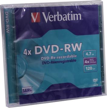Verbatim DataLifePlus - DVD-RW x 5 - 4.7 GB - lagringsmedier (43285)