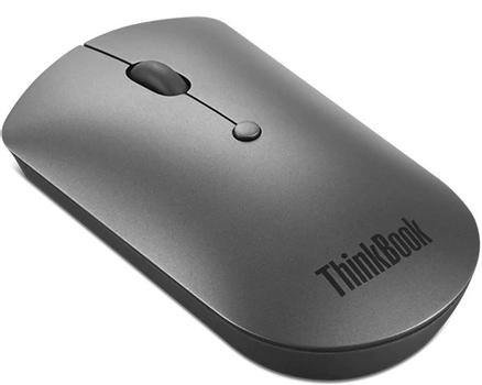LENOVO o ThinkPad Silent - Mouse - right and left-handed - blue optical - 3 buttons - wireless - Bluetooth 5.0 - iron grey - retail (4Y50X88824)