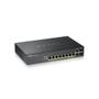 ZYXEL GS2220-10EU region 8-port GbE L2 PoE Switch with GbE Uplink 1 year NCC Pro pack license bundled