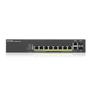 ZYXEL GS2220-10EU region 8-port GbE L2 PoE Switch with GbE Uplink 1 year NCC Pro pack license bundled (GS2220-10HP-EU0101F)