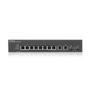 ZYXEL GS2220-10 - Switch - managed - 8 x 10/ 100/ 1000 + 2 x Kombi-Gigabit-SFP - an Rack montierbar,  wandmontierbar (GS2220-10-EU0101F)