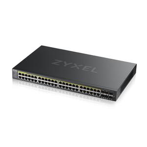 ZYXEL GS2220-50EU region 48-port GbE L2 PoE Switch with GbE Uplink 1 year NCC Pro pack license bundled (GS2220-50HP-EU0101F)