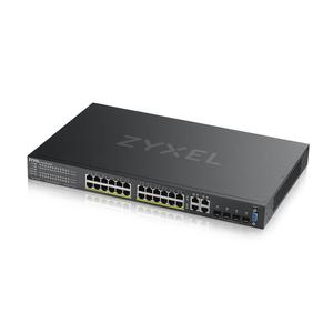 ZYXEL GS2220-28EU region 24-port GbE L2 PoE Switch with GbE Uplink 1 year NCC Pro pack license bundled (GS2220-28HP-EU0101F)