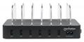 MANHATTAN 6-Port USB Charging Station, Six USB-A Ports, up to 5 V / 2.4 A per Port, 50 W Total Output, Black (102254)