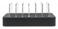 MANHATTAN 6-Port USB Charging Station, Six USB-A Ports, up to 5 V / 2.4 A per Port, 50 W Total Output, Black (102254)