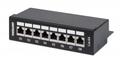 INTELLINET INT Patch Panel, 8 ports Shield CAT 6A Desktop box