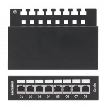 INTELLINET INT Patch Panel, 8 ports Shield CAT 6A Desktop box (720908)