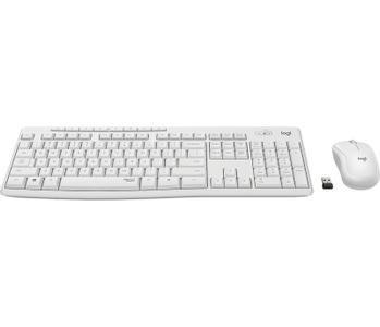 LOGITECH MK295 Silent Wireless Combo - Off White - ND - Tastatur & Mus sæt - Nordisk - Hvid (920-009830)