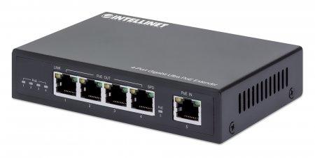 INTELLINET INT PoE Extender Switch, 1 in/4 out, Box (561617)