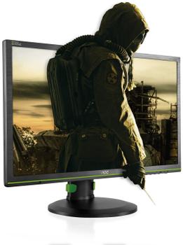 AOC Gaming Monitor 24inch G2460PG TN 144 HZ 1 ms GtG Nvidia G-SYNC technology Displayport HAS USB HUB (G2460PG)