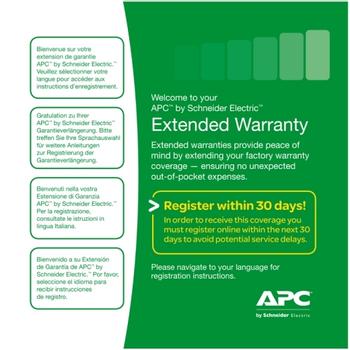 APC Extended Warranty - Utökat serviceavtal - delar - 1 år - leverans - svarstid: NBD - för P/N: AP9335TH, NBPD0160A,  NBRK0250 (WBEXTWAR1YR-NB-02)