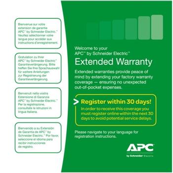 APC (1) Year Extended Warranty for (1) Easy UPS 3 kVA (WEXTWAR1YR-SE-03)