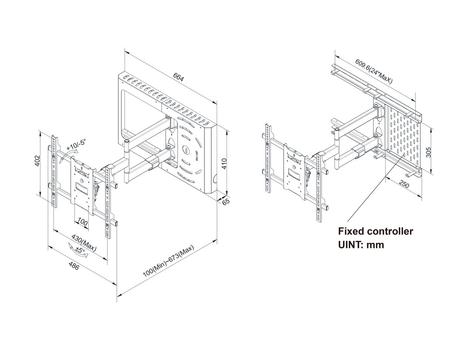 MULTIBRACKETS M Hospitality Flexarm with STB Enclosure Black (7350105210198)