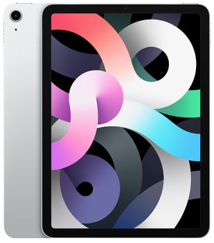 APPLE iPad Air (2020) 256GB WiFi sølv 4. gen, 10.9" Liquid Retina-skjerm (2360x1640),  USB-C (MYFW2KN/A)