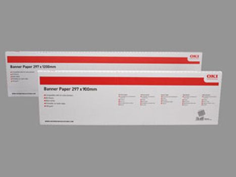 OKI A3 Banner Paper 328 x 1200mm 160g box of 40 sheets (09004452)
